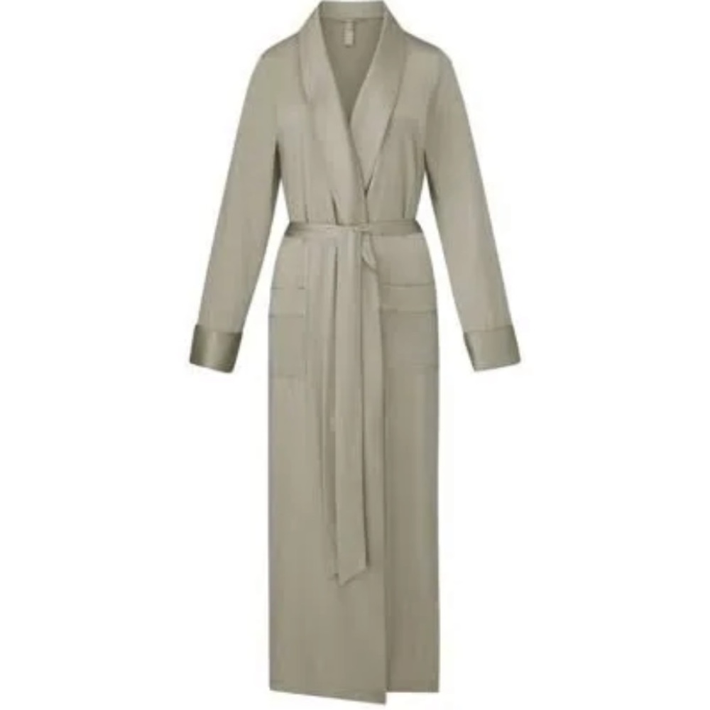 Skims silk robe